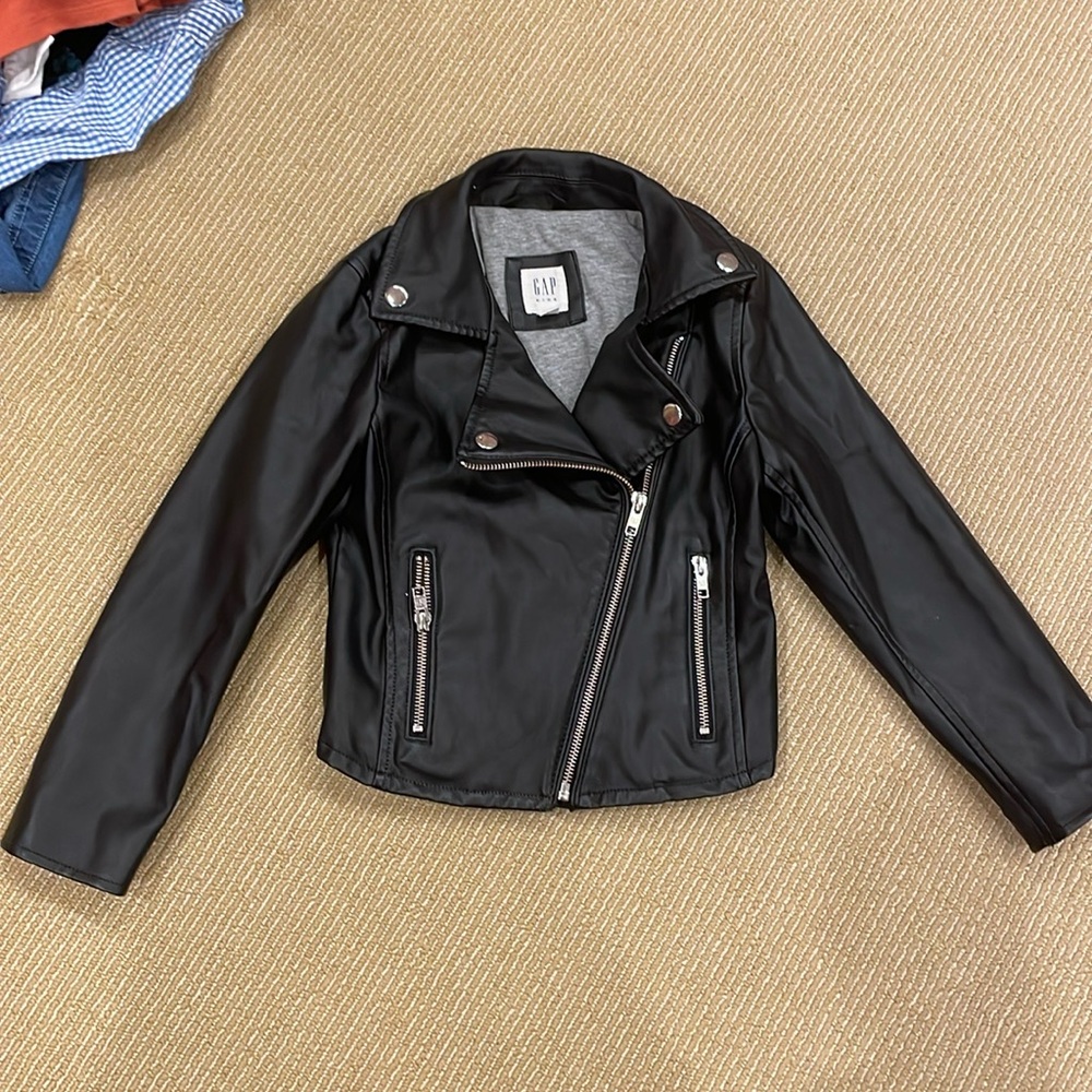 Gap kids leather jacket